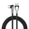 Baseus MVP 90 Degree (3A) USB Type-C Nylon Charging Cable (1m) - Black